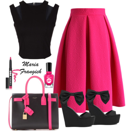 Black-and-Pink-Style-Fashion-Maria-Frangieh